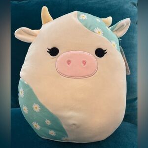 Squishmallows Belana the Daisy Easter Cow 12” - NWT
